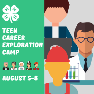 Cover photo for This Summer: 4-H Teen Career Exploration Camp