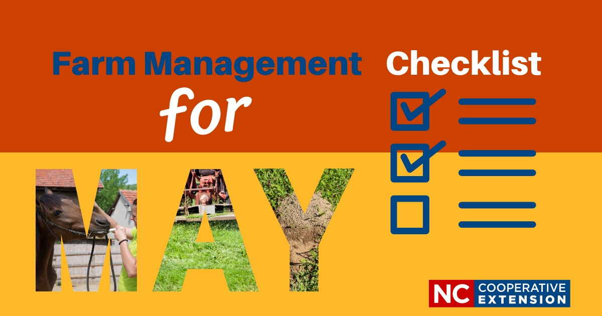 Farm Management Checklist - May