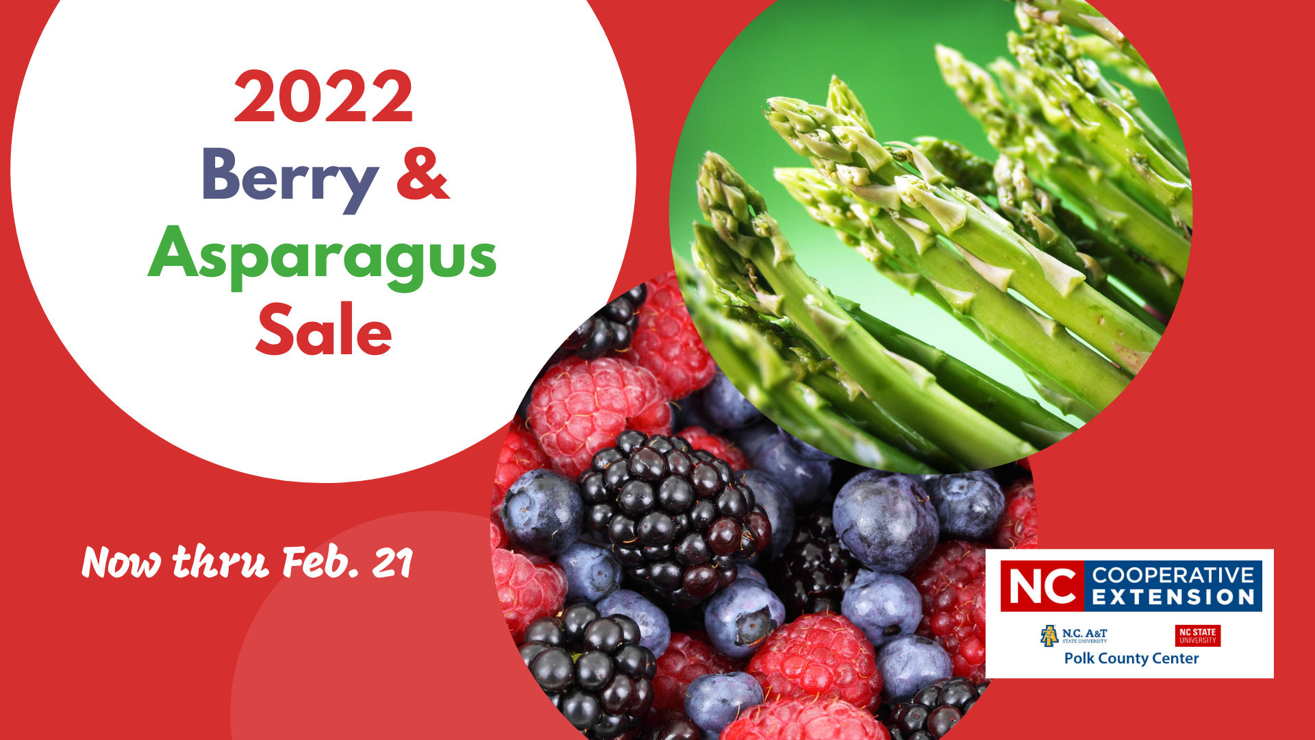 2022 Berry and Asparagus Plant Sale
