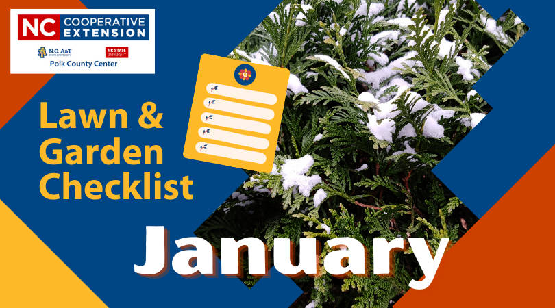 Lawn and Garden Checklist - January