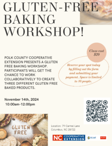 Cover photo for Gluten-Free Baking Workshop