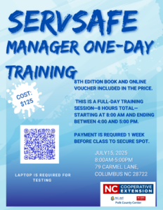 Cover photo for SERVSAFE Manager One-Day Training