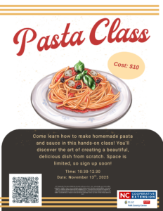 Cover photo for Pasta Class